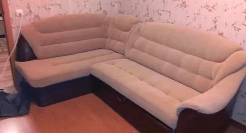 Перетяжка углового дивана. Новокузнецк